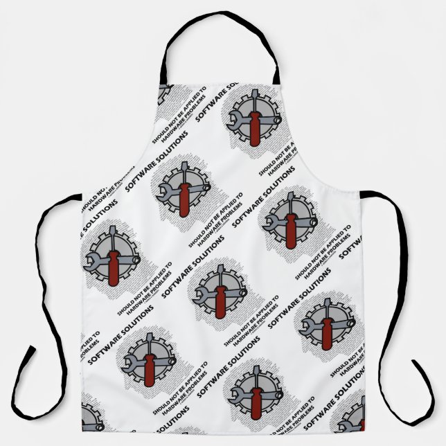 Software-Lösungen sollten nicht auf Hardware angew Schürze (Vorderseite)