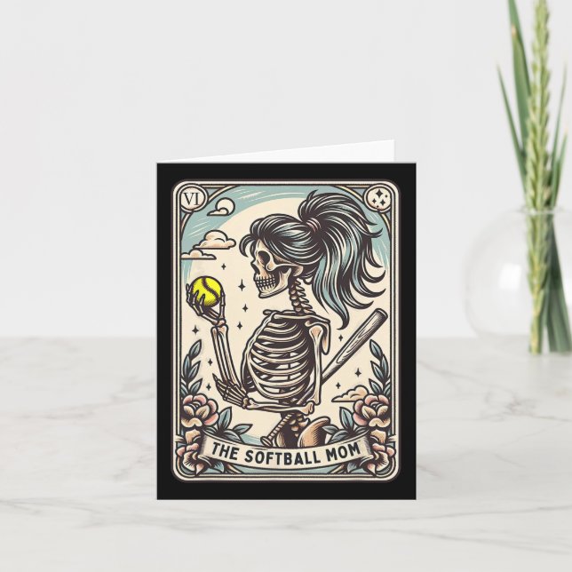 Software Mama Tarot Card Skeleton Software Mama Mü Karte (Vorderseite)