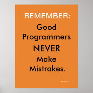 Software-Programmierer Funny Computer Slogan Joke Poster