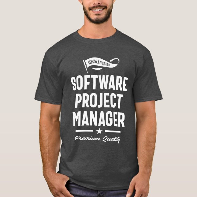 Software-Projektmanager - Funny Job Title T-Shirt (Vorderseite)