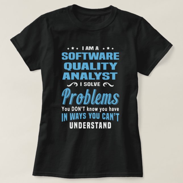 Software Quality Analyst T-Shirt (Design vorne)