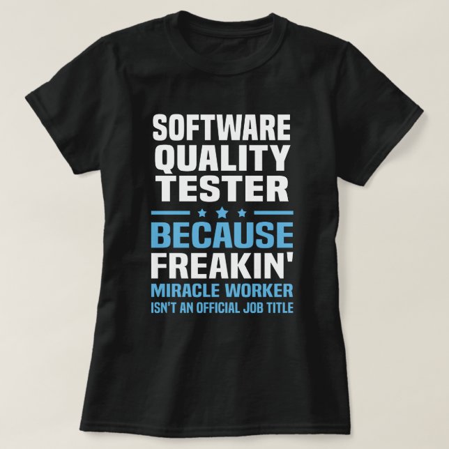 Software Quality Tester T-Shirt (Design vorne)