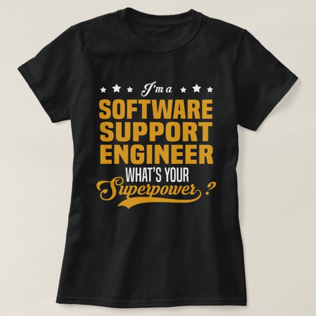 Software Support Engineer T-Shirt (Design vorne)