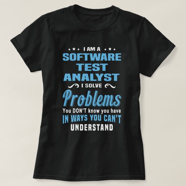 Software Test Analyst T-Shirt (Design vorne)