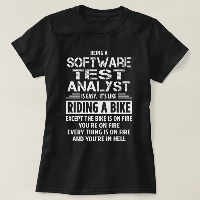 Software Test Analyst T-Shirt (Design vorne)