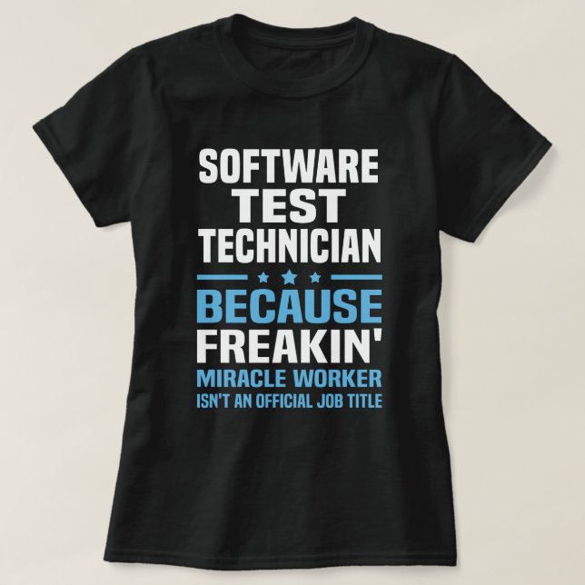 Software-Testtechniker T-Shirt (Design vorne)