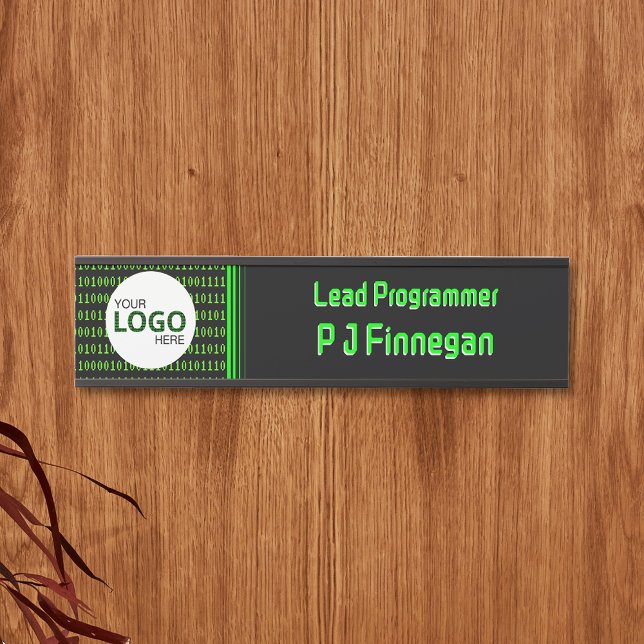 Software-Thema Binärkode-Technologie-Geschäft: eig Türschild (Von Creator hochgeladen)