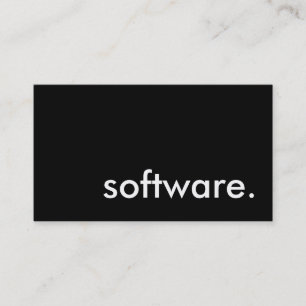 Software. Visitenkarte