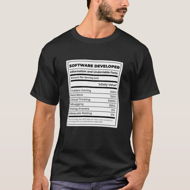 Softwareentwickler Funny neutritunal T-Shirt (Vorderseite)