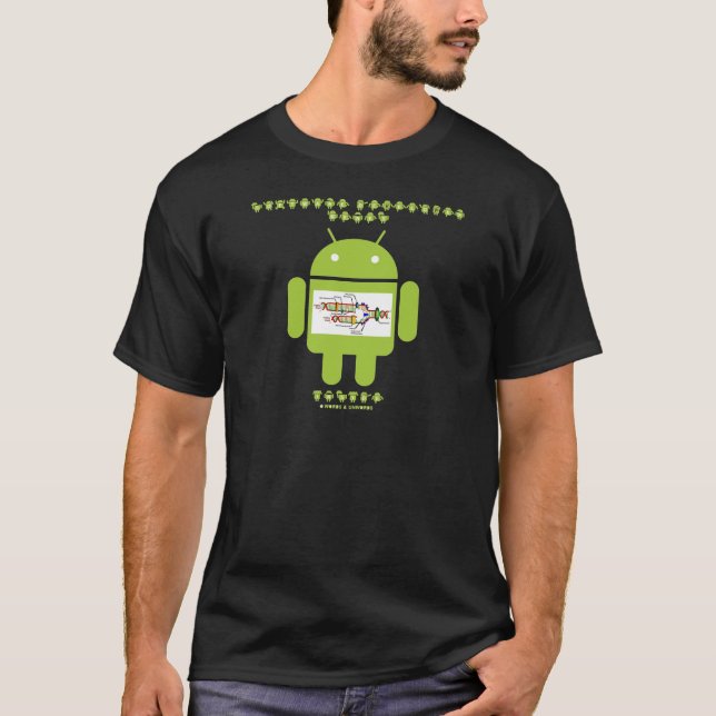 Softwareentwickler-Gen-Innere (Wanze Droid) T-Shirt (Vorderseite)