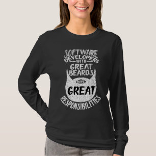 Softwareentwickler Mit Großartigen Bärten  Codiere T-Shirt
