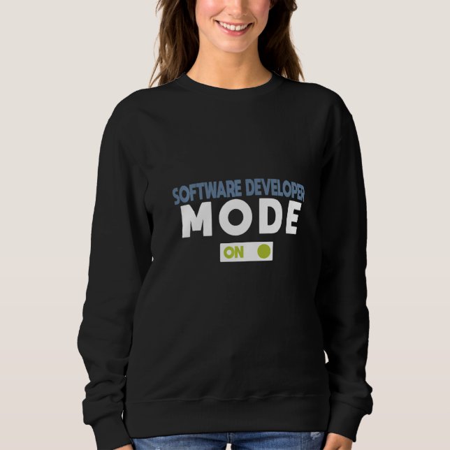 Softwareentwickler-Modus Profession Beruf Arbeitne Sweatshirt (Vorderseite)