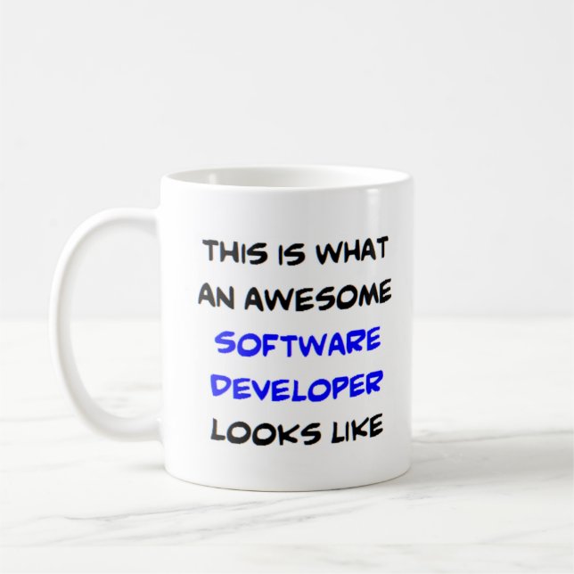 Softwareentwickler, phantastisch kaffeetasse (Links)