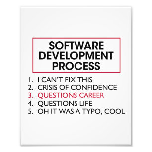 Softwareentwickler - Softwareentwicklungsprozess Fotodruck