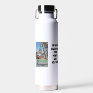 Softwareentwickler wissen, wie man Berge bewegt Trinkflasche