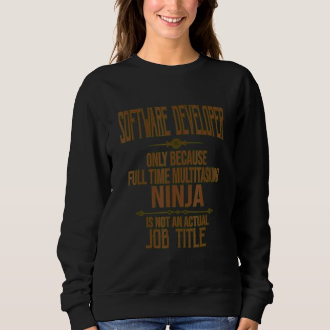 Softwareentwickler-Zitate Sweatshirt (Vorderseite)
