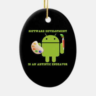 Softwareentwicklung ist eine künstlerische keramikornament