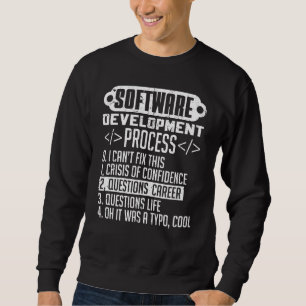 Softwareentwicklungsprozess Codierungsprogrammieru Sweatshirt
