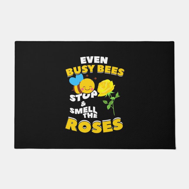 Sogar bewohnte Bienen Fußmatte (Vorderseite)