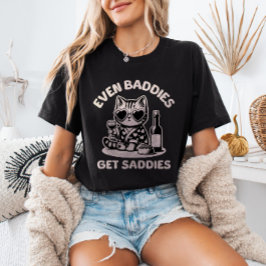Sogar Bösewichte kriegen Traurigkeiten Katzen Meme T-Shirt