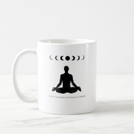 Sogar der Mond geht durch Phasen Kaffeetasse