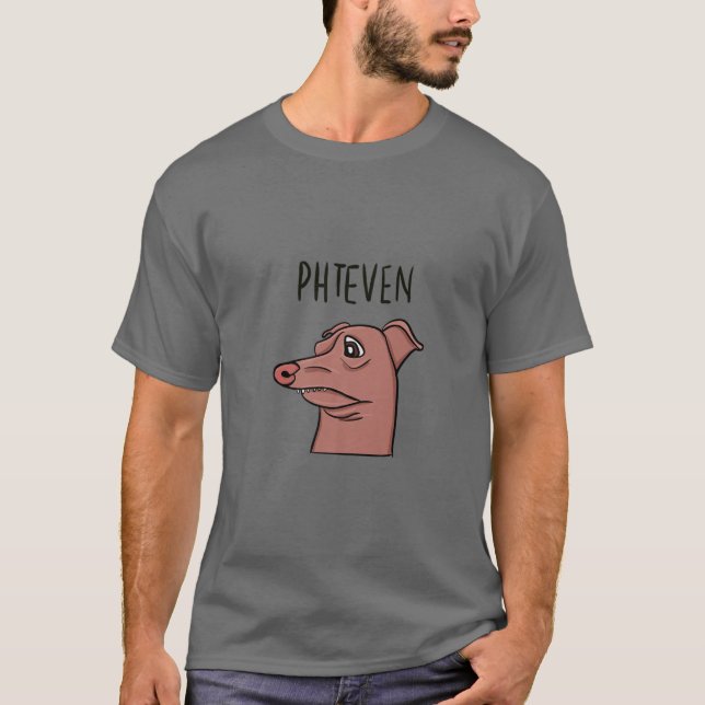 Sogar Dog Funny Phteven Lisping Dog T-Shirt (Vorderseite)