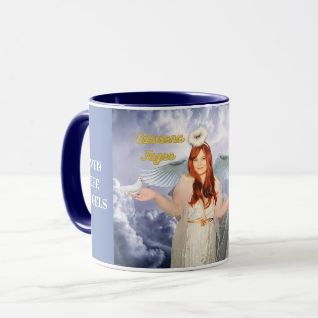 Sogar Engel brauchen Kaffee-Tasse Tasse (Vorderseite Links)