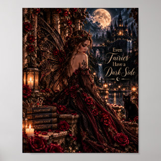 Sogar Feen haben eine dunkle Seite | Gotische Fee Poster