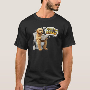 Sogar Hunde brauchen eine Pause Lustiger Hunde-Bad T-Shirt