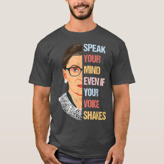 Sogar Ihre Stimme erschüttert die Vintage Frau. T-Shirt