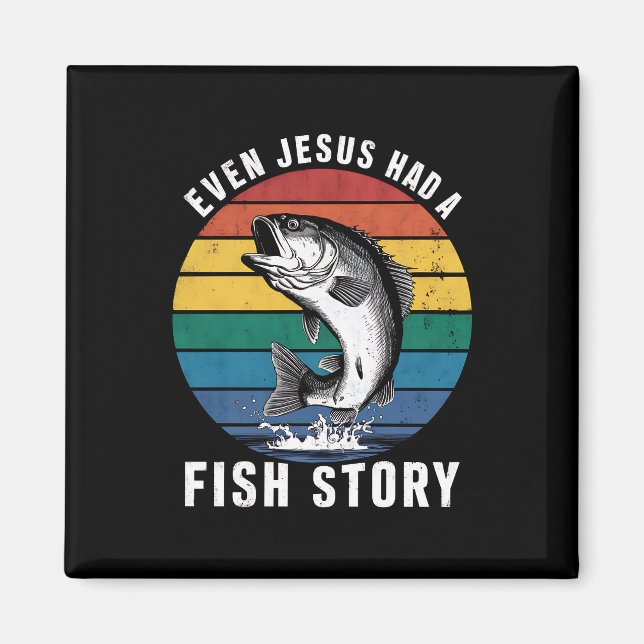 Sogar Jesus hatte den Bassfisch aus der Fischgesch Magnet (Vorne)