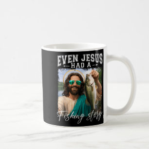 Sogar Jesus hatte eine Angelgeschichte funnyfishin Kaffeetasse