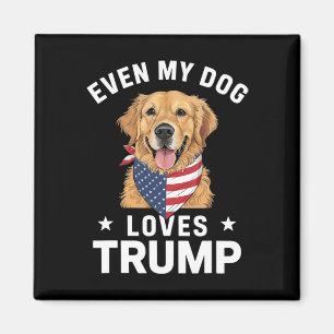 Sogar mein Hund Lieben Trump US Flag Bandana Magnet