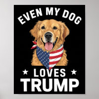 Sogar mein Hund Lieben Trump US Flag Bandana