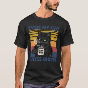 Sogar meine Katze hasst Biden T-Shirt Konservative