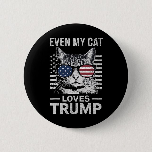Sogar meine KatzenLieben Trump verschlingt die US- Button (Vorderseite)
