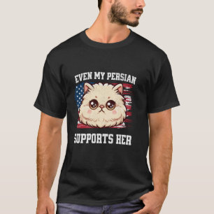 Sogar meine persische Katze unterstützt ihre Kamal T-Shirt