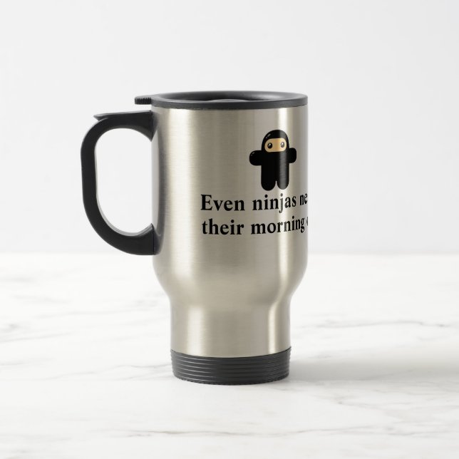 Sogar ninjas benötigen ihren Morgenkaffee Reisebecher (Links)