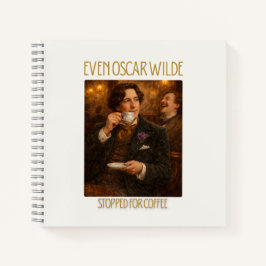 Sogar Oscar Wilde machte beim Kaffee Notizbuch hal