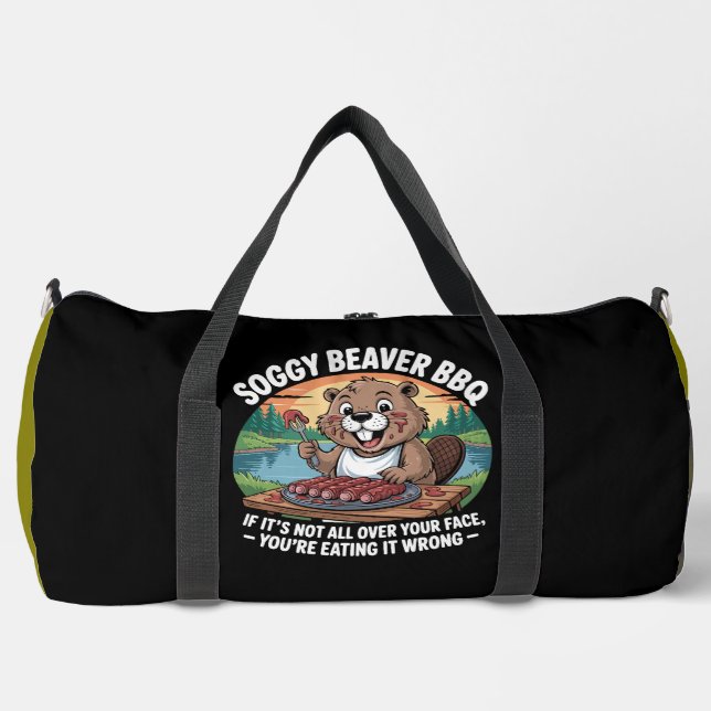 Soggy Beaver BBQ  Duffle Bag (Vorderseite)