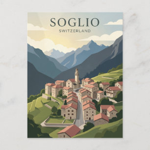 Soglio Schweiz Postkarte