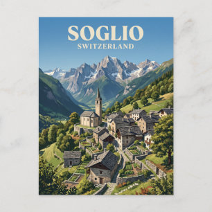 Soglio Schweiz Postkarte