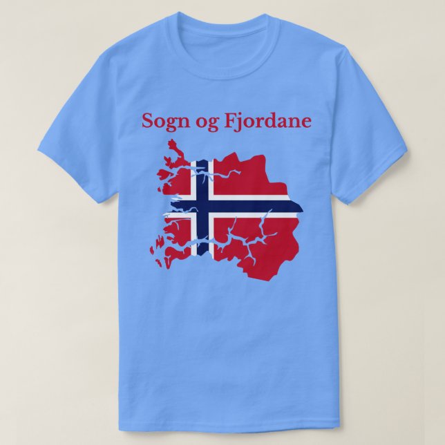 Sogn og Fjordane Landkreis Norwegen T-Shirt (Design vorne)