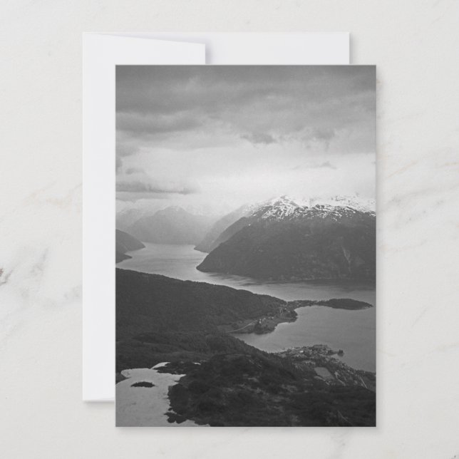 Sognefjord, Norwegen-Karte (Vorderseite)