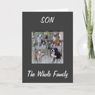 "SOHN" ABSOLVIERT VON DER FAMILIE KARTE