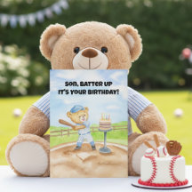 Sohn Alles Gute zum Geburtstag Baseball Teddybär