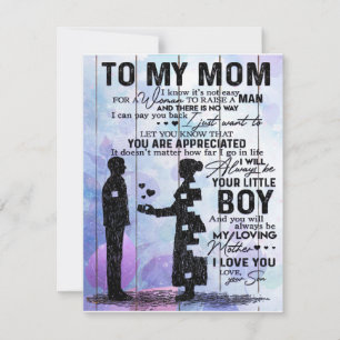 Sohn an meine Mutter Brief, Home Decoration, Einladung