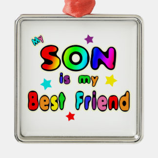 Sohn-bester Freund Silbernes Ornament