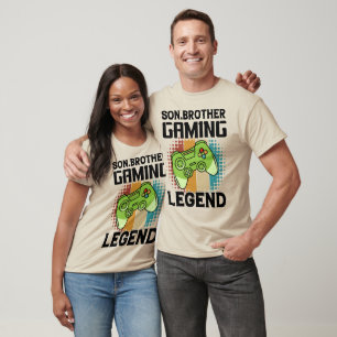 Sohn Bruder Gaming-Legende Retro-Videospiel T-Shirt