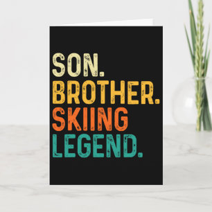 Sohn Bruder Skilegende - Wintersport Ski Skifahren Karte